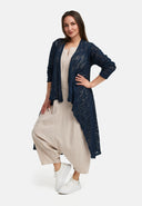 Kekoo Strick-Jacke Long 'Cotton'