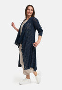 Kekoo Strick-Jacke Long 'Cotton'