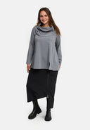 Camicia 'Juline' – Denim con elasticità in linea ad A fluente