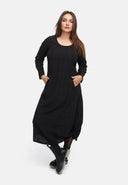 Kjole i A-linje med rynkning 'Ferina'