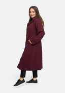 Overgangsmantel van gestructureerde viscose-stretch 'Floréa'