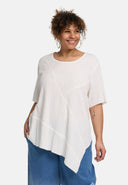 'Crissa' Tunic – pleated, light & modern-asymmetric