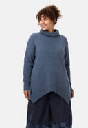 'Vella' Strickpullover – Weicher Baumwollmix mit Wollanteil & Rollkragen