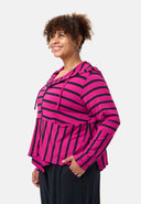'Sienna' giacca - viscosa stretch, mix a righe