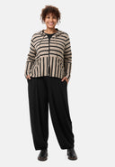 'Sienna' giacca - viscosa stretch, mix a righe