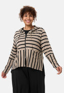 'Sienna' giacca - viscosa stretch, mix a righe