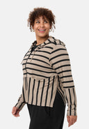 'Sienna' giacca - viscosa stretch, mix a righe