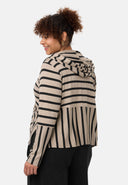 'Sienna' giacca - viscosa stretch, mix a righe
