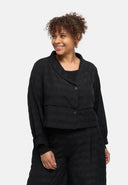 Casaco-blusa "Norina" – mistura de viscose, curto