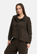 'Brunel' Jacke – cozy stretch, edel strukturiert & Hemdkragen