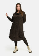 'Brunel' φόρεμα – Cowl-Neck, πλευρική ραφή & μεσαίο μήκος