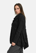 'Brunel' Tunika – kurze Form, edel strukturiert & Hemdkragen