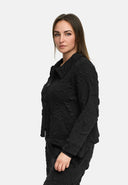 'Brunel' Jacke – cozy stretch, edel strukturiert & Hemdkragen