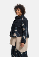 'Velisse' veste – stretch coton, col châle