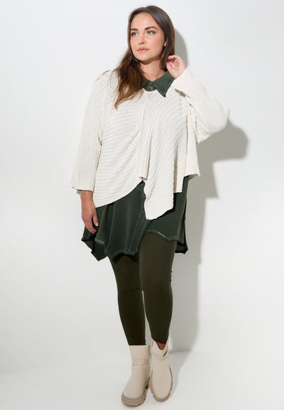 Kekoo Strickshirt Asymmetrisch 'Pure'