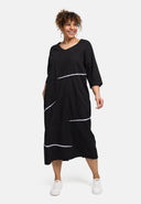 Robe midi 'Saria' – épurée, confortable et naturelle