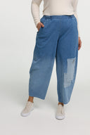 Spodnie 'Sky' – Premium-Dżins, Naszywka i Rozciągliwość