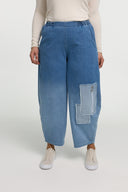 Spodnie 'Sky' – Premium-Dżins, Naszywka i Rozciągliwość