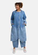 'Sky' Mantel – Premium Denim, Ombre-Waschung & Stretch