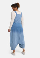 'Sky' Latzhose – Premium-Denim, Ombre & Patch-Details