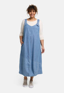 Robe chasuble 'Mara' col en V, longueur midi & chic quotidien