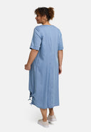 Sukienka 'Alina' – linia A, miękka i z detalami ze sznurkiem