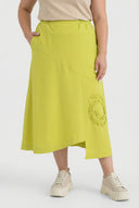 Jupe 'Livia' – Ligne A, asymétrique et extensible