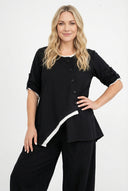 Bluzka 'Saria' – asymetryczna, lekka i naturalna