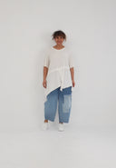 'Crissa' V-hals Tunika – let, afslappet & figursmigrende