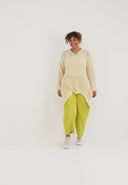 'Cotture' Striktrøje Lang – A-linje i luftig ajourstruktur